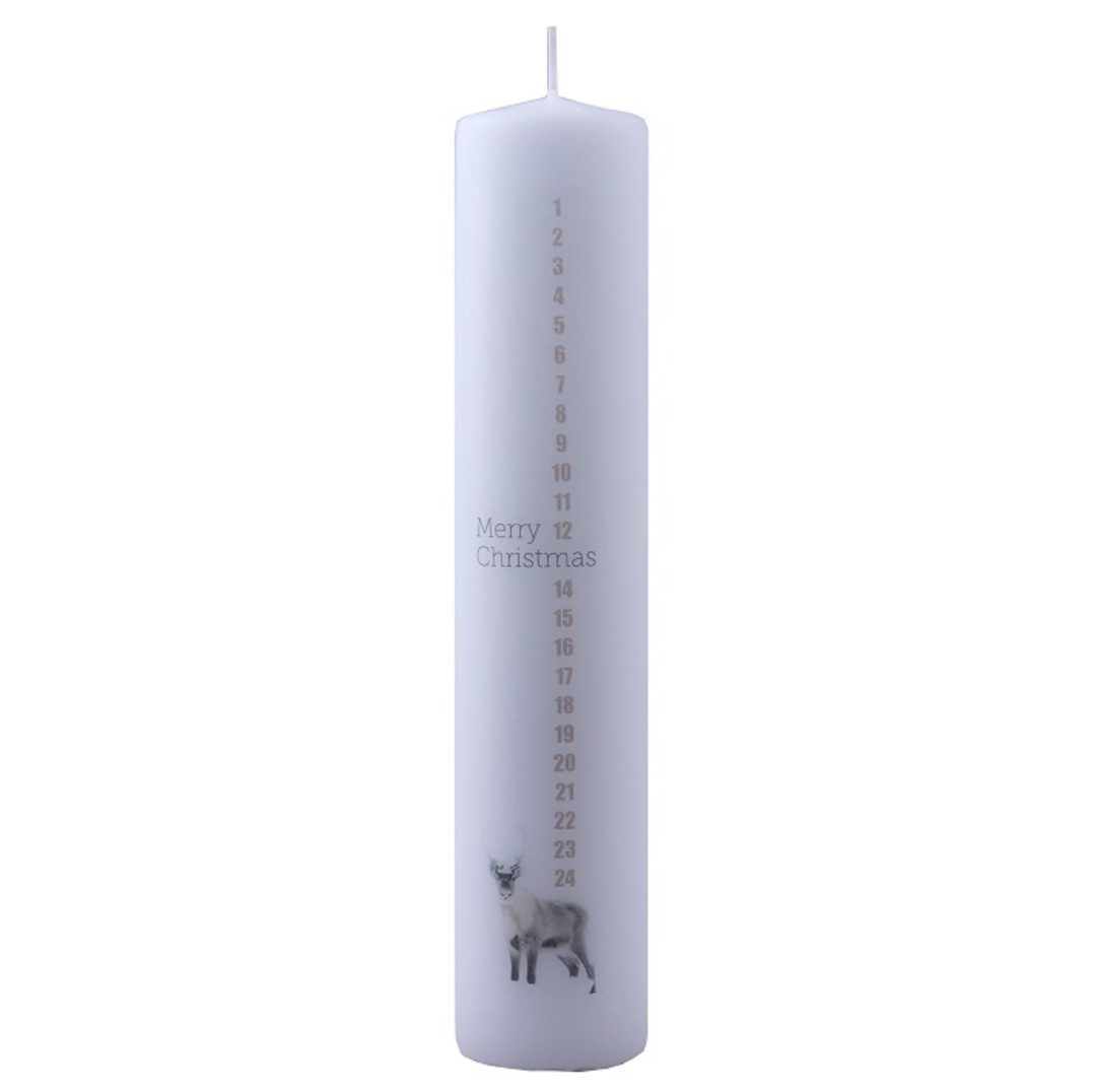 Advent Candle, Merry Christmas Deer image 0